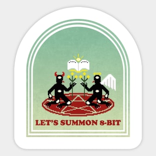 Let's Summon 8-bit Pure Sticker